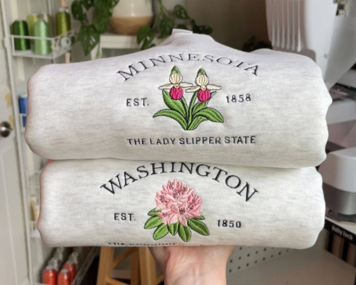 Washington Rhododendron Crew: Oatmeal Heather